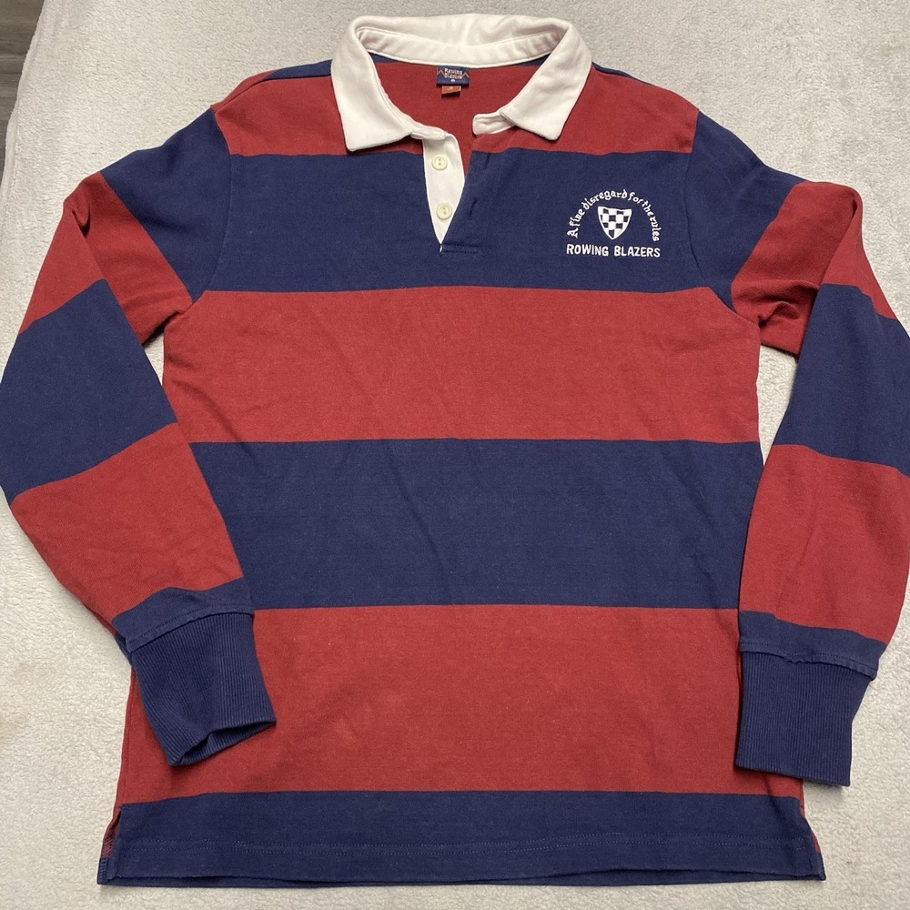Rowing Blazers x Target Rugby Shirt Mens Medium Colorblock Long Sleeve Polo Prep